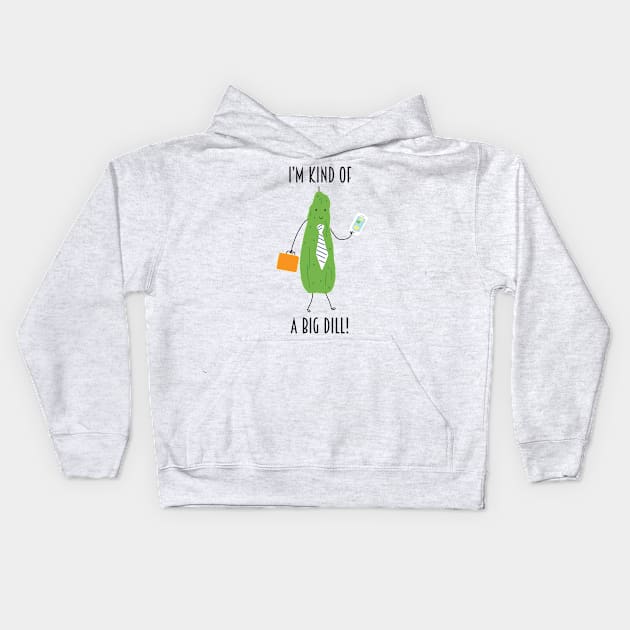 Big Dill Kids Hoodie by coryreid_illustration